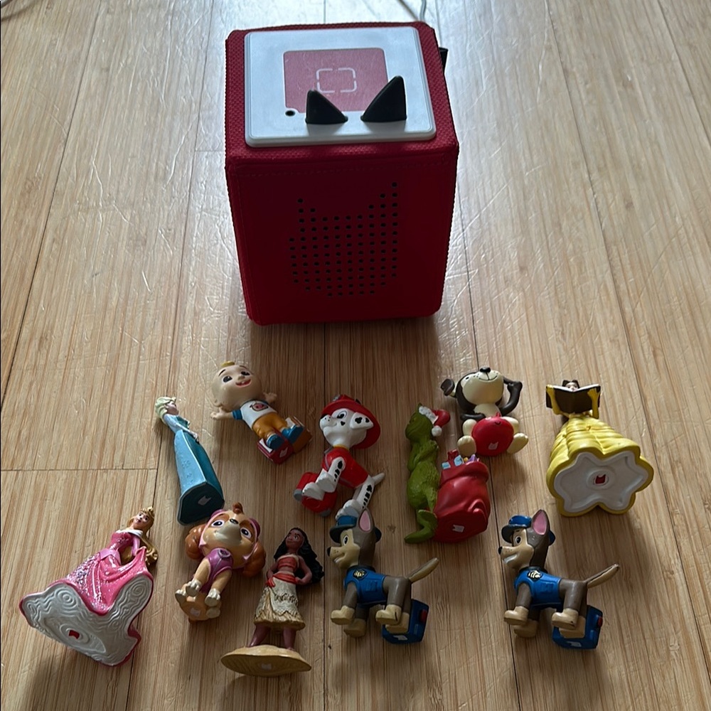 Red Audio Storytelling Box with Figurines